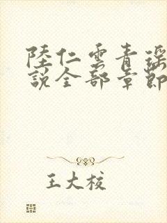 陆仁云青瑶的小说全部章节