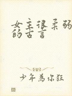 女主很柔弱漂亮的古言