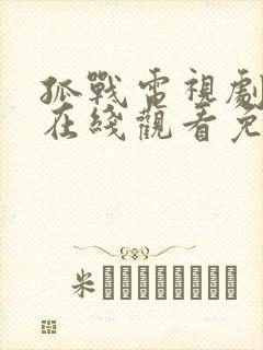 孤战电视剧全集在线观看免费高清