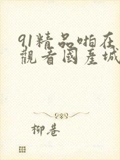 91精品啪在线观看国产城中村封面