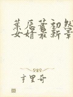 叶辰萧初然上门女婿最新章节