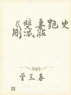 《双妻艳史》未删减版