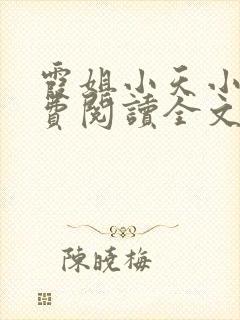 霞姐小天小说免费阅读全文无弹窗