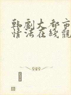 韩剧大都市的爱情法在线观看免费