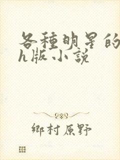 各种明星的综艺h版小说