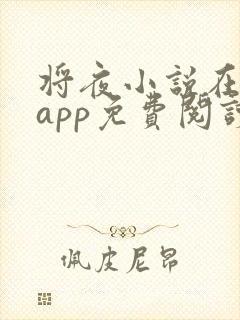 将夜小说在哪个app免费阅读封面