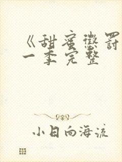 《甜蜜惩罚》第一季完整