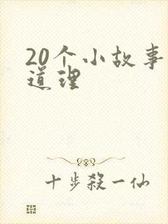 20个小故事大道理封面