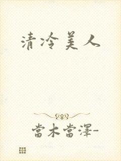 清冷美人封面