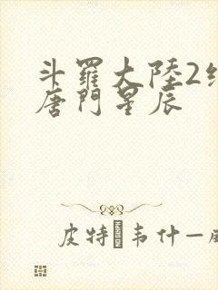 斗罗大陆2绝世唐门星辰