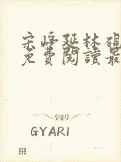 宋峥延林砚小说免费阅读最新章节