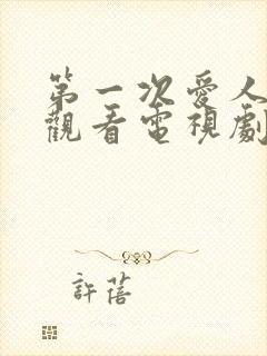 第一次爱人免费观看电视剧全集高清