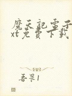 魔天记电子书txt免费下载