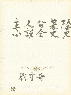 主人公是陆鸣的小说全文免费阅读