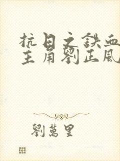 抗日之铁血雄风主角刘正风小说阅读