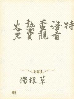 火热查洛特漫画免费观看