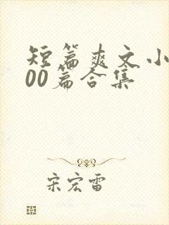 短篇爽文小说500篇合集封面