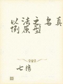 以法之名真实案例原型