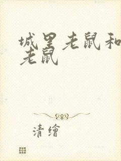 城里老鼠和乡村老鼠