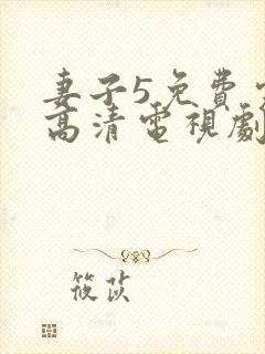 妻子5免费完整高清电视剧在线看封面