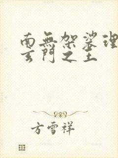 南无袈裟理科佛玄门之王