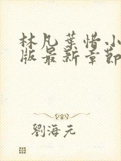 林凡叶惜小说正版最新章节