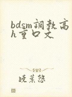 bdsm调教高h重口文