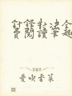 针锋对决全文免费阅读笔趣阁封面