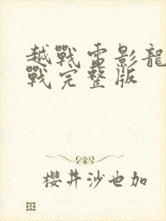 越战电影龙潭之战完整版封面