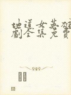 地道女英雄电视剧全集免费地道女英雄封面