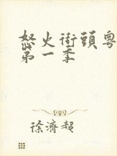 怒火街头粤语版第一季