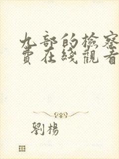 九部的检察官免费在线观看全集