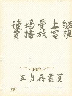 后妈爱上继子免费播放电视剧剧情介