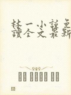 林一小说免费阅读全文最新章节