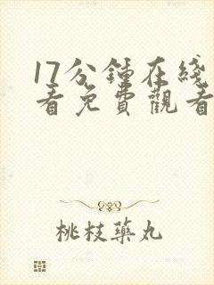 17分钟在线观看免费观看电视剧大全