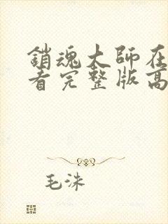 销魂大师在线观看完整版高清