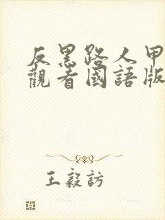 反黑路人甲在线观看国语版封面