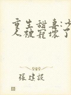 重生甜妻:少夫人被宠坏了小说