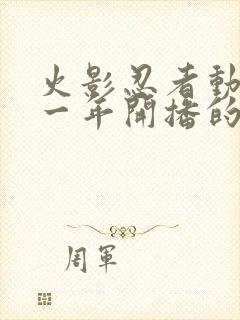 火影忍者动漫哪一年开播的