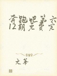 奔跑吧第六季第12期免费完整版在线播放