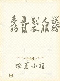 梦见别人送干净的旧衣服给我封面