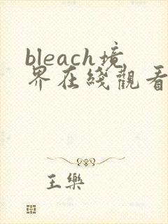 bleach境界在线观看免费全集封面