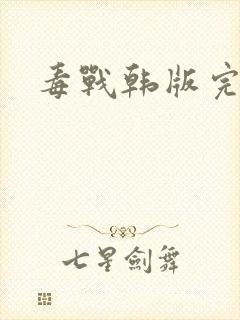 毒战韩版完整版封面