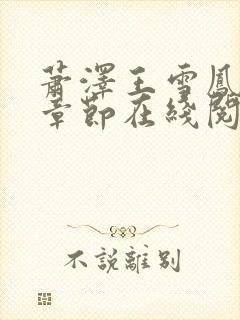 萧泽王雪凤全部章节在线阅读小说