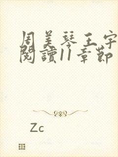 周美琴王宇免费阅读11章节