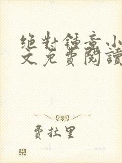 绝对钟意小说全文免费阅读无弹窗