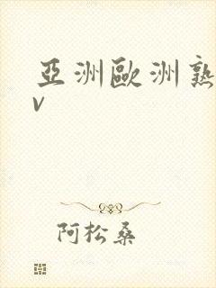 亚洲欧洲熟女av