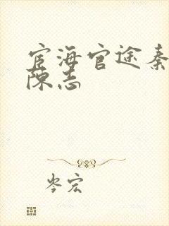 宦海官途秦峰版陈志封面