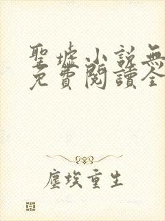 圣墟小说无弹窗免费阅读全文封面