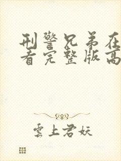 刑警兄弟在线观看完整版高清封面